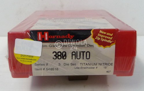 9 mm kurz / .380 Auto Hornady Matrizensatz, Hartmetall, Art-Nr.: 546518