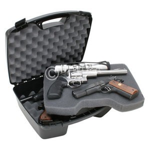 MTM, Aufbewahrungskoffer aus Kunststoff für 2 x 2 Kurzwaffen bis 8" Farbe schwarz, Art.-Nr.: 81140