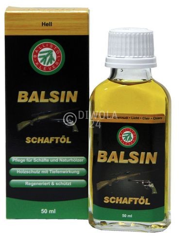 BALSIN Schaft- und Holzpflegeöl, Hell, Flasche mit 50 ml Inhalt