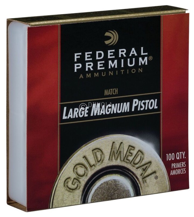 Federal 155, Large Pistol Magnum, Gold Medal Zündhütchen